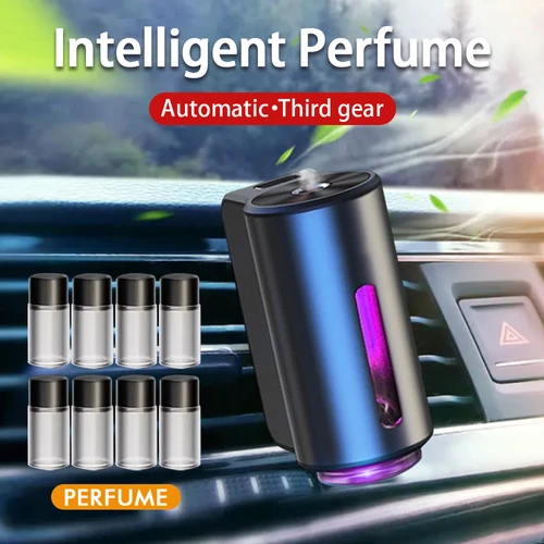 Imagen 1 del producto Difusor de Aroma para coche, ambientadores inteligentes para coche, difusor de aromaterapia con ventilación eléctrica, desodorante automático, accesorios de Interior de coche