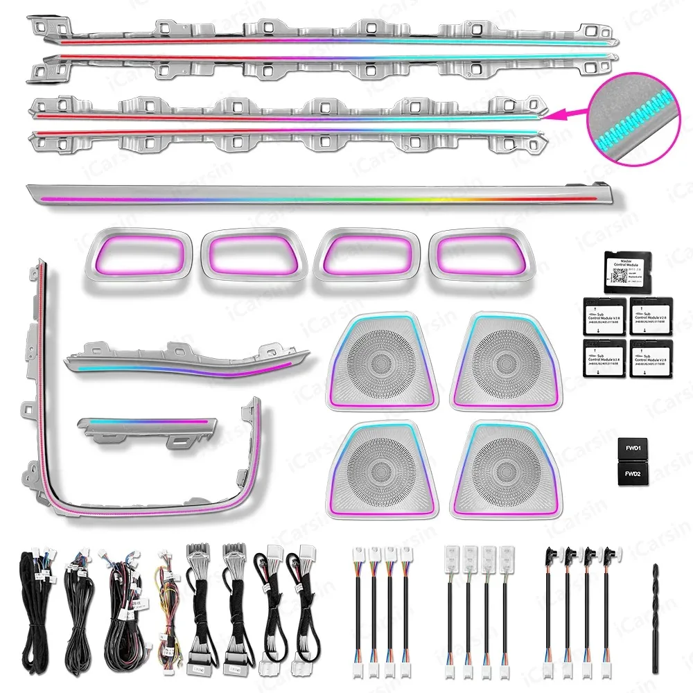 

RHD Upgrade Symphony Led Car Interior Ambient Lighting for Honda Vezel/HR-V 2021-2025 Decoration Strip Accessories