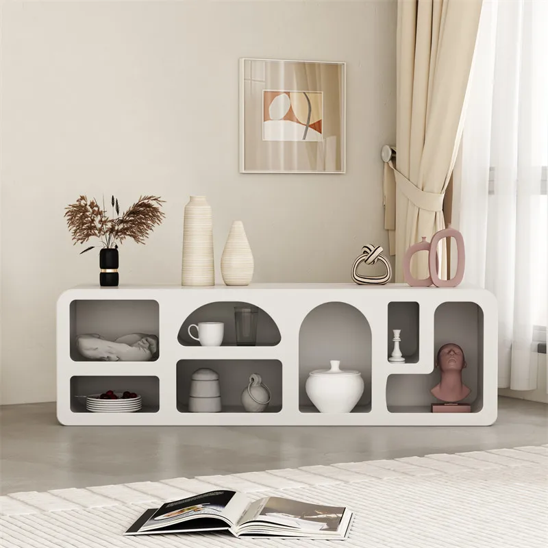 European Beige Tv Cabinet Simple Sitting Room Designer Lounges Tv Cabinet White Nordic Unique Mueble De Tv Furniture For Home