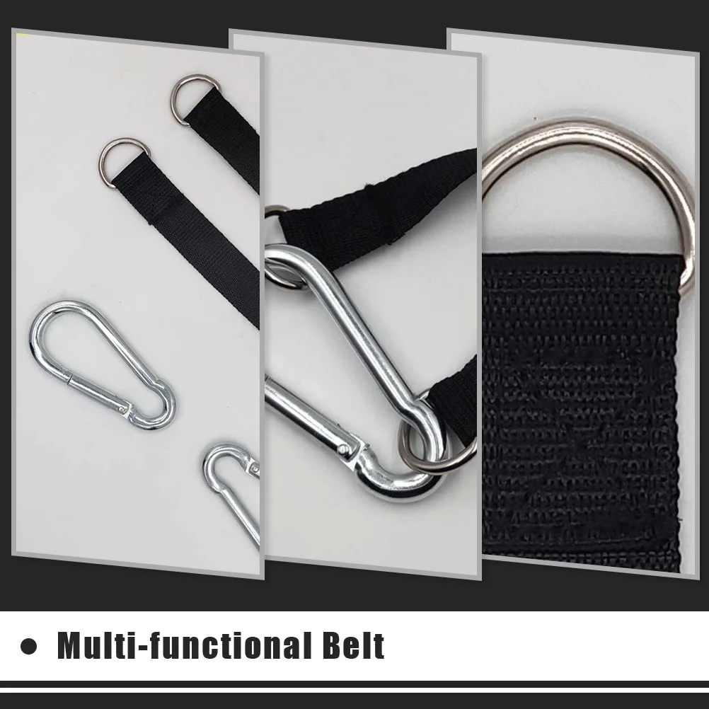

1Set Fitness Hanging Strap Professional Durable Nylon Stainless Steel Training Strap Gym Grip Belt Exercise Assistance