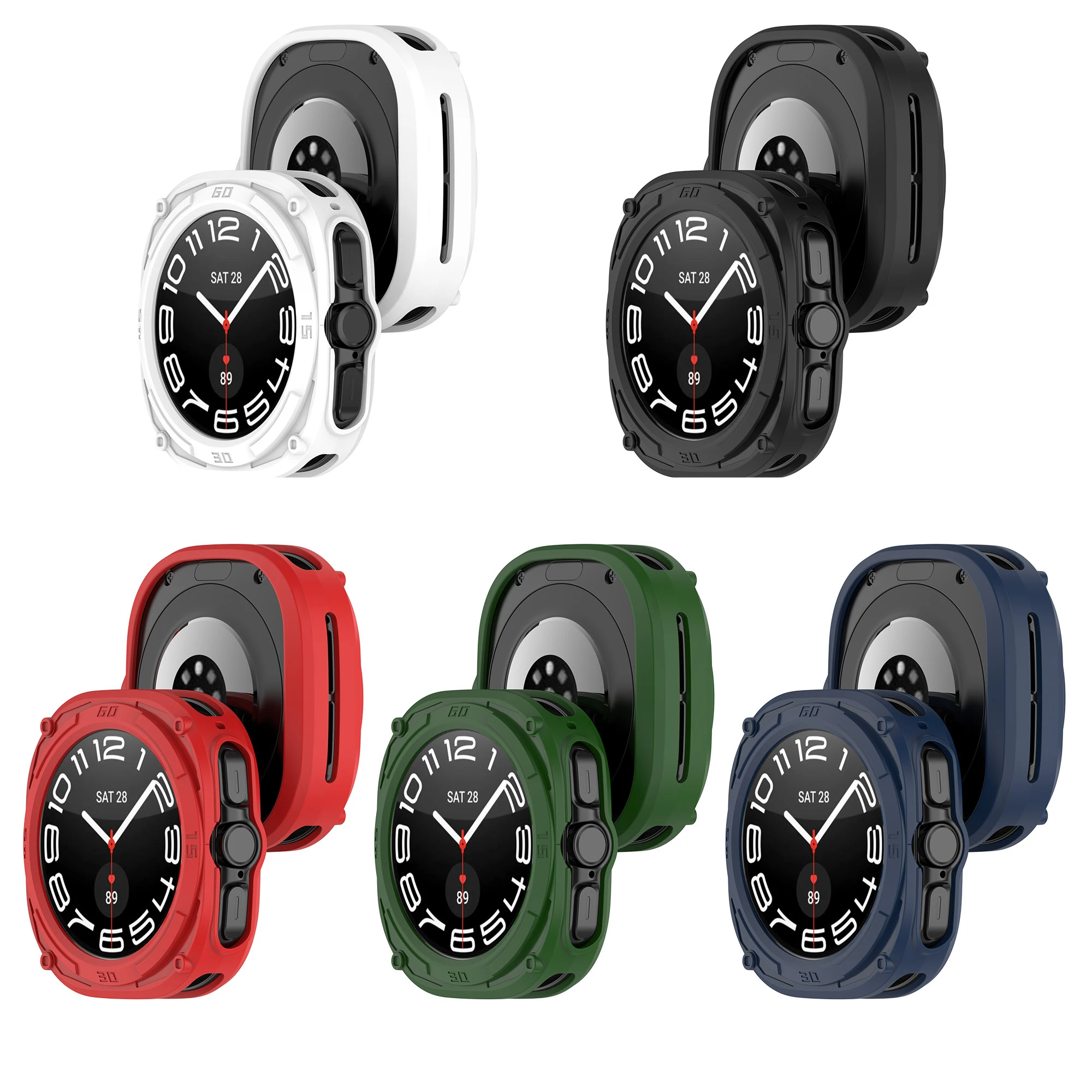 Protective Shell for Samsung Watch Ultra 47mm Case Shockproof and Drop-Proof Smartwatch Accessories