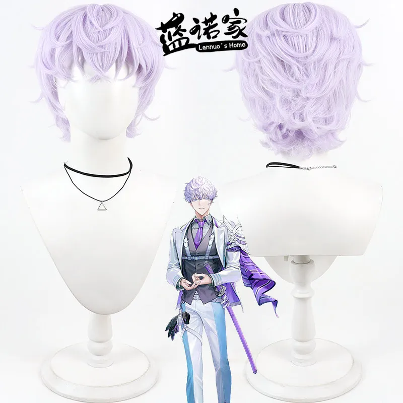anime-touken-ranbu-unju-cosplay-wig-halloween-carnival-party-props-synthetic-hair-heat-resistant-fiber-wig-cap