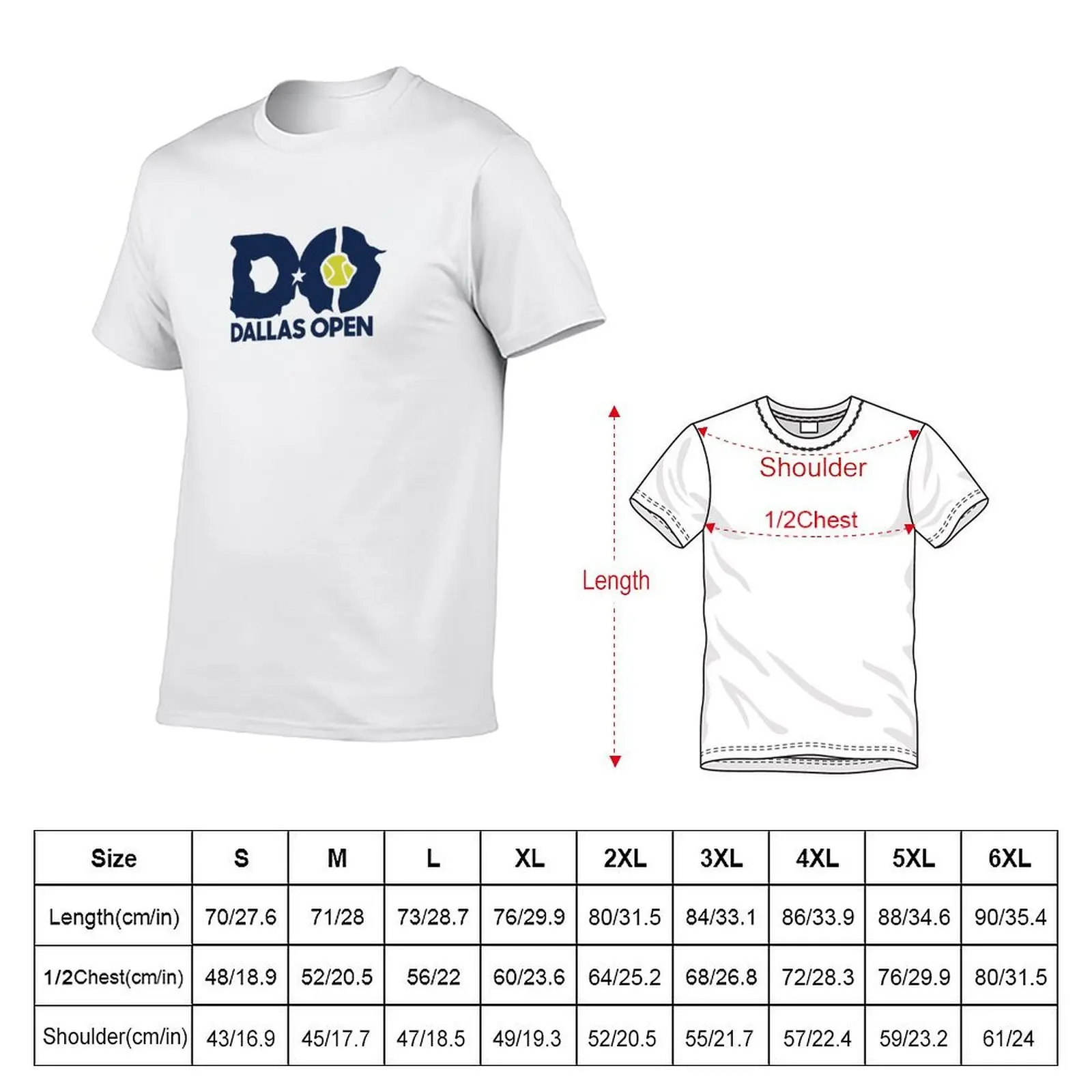dallas open 2023 T-Shirt Aesthetic clothing shirts graphic mens tall t shirts