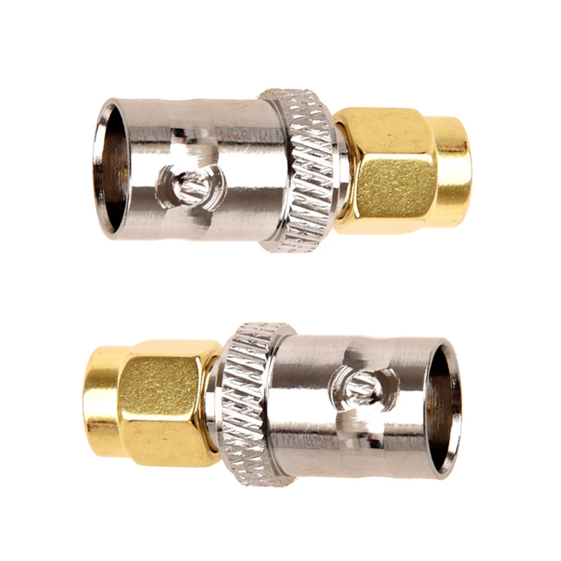 

2PCS RF SMA Male Plug To Connector BNC Female M/F Radio Antenna Connector RF Coax Coaxial Adapter