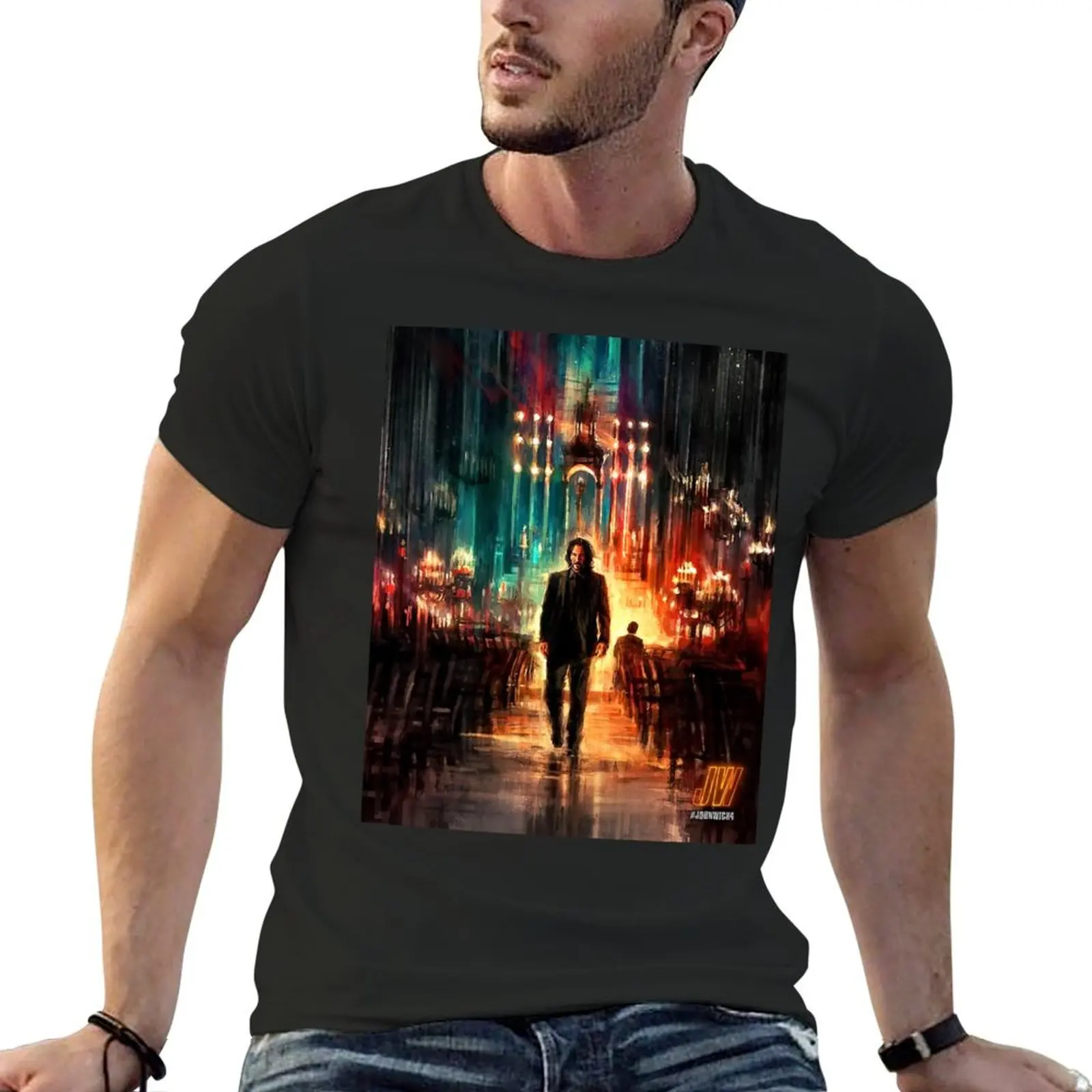 John Wick Movie, John Wick 4 Movie, JW4 T-Shirt animal prinfor boys sports fans vintage t shirt men