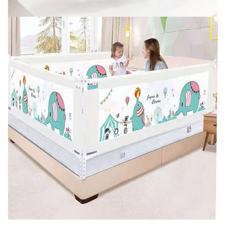 Extra Height Baby Bed Rail Safe Anti-Fall Bed Guardrail for Infants Toddlers Kids Adjustable Portable Safety Bed Side Bumper Pro