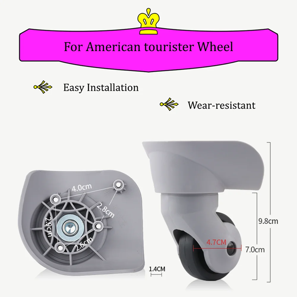 Suitable For American Tourister Luggage Wheel Suitcase Password Box Replacement Universal Wheels Accessories Repairing Kit