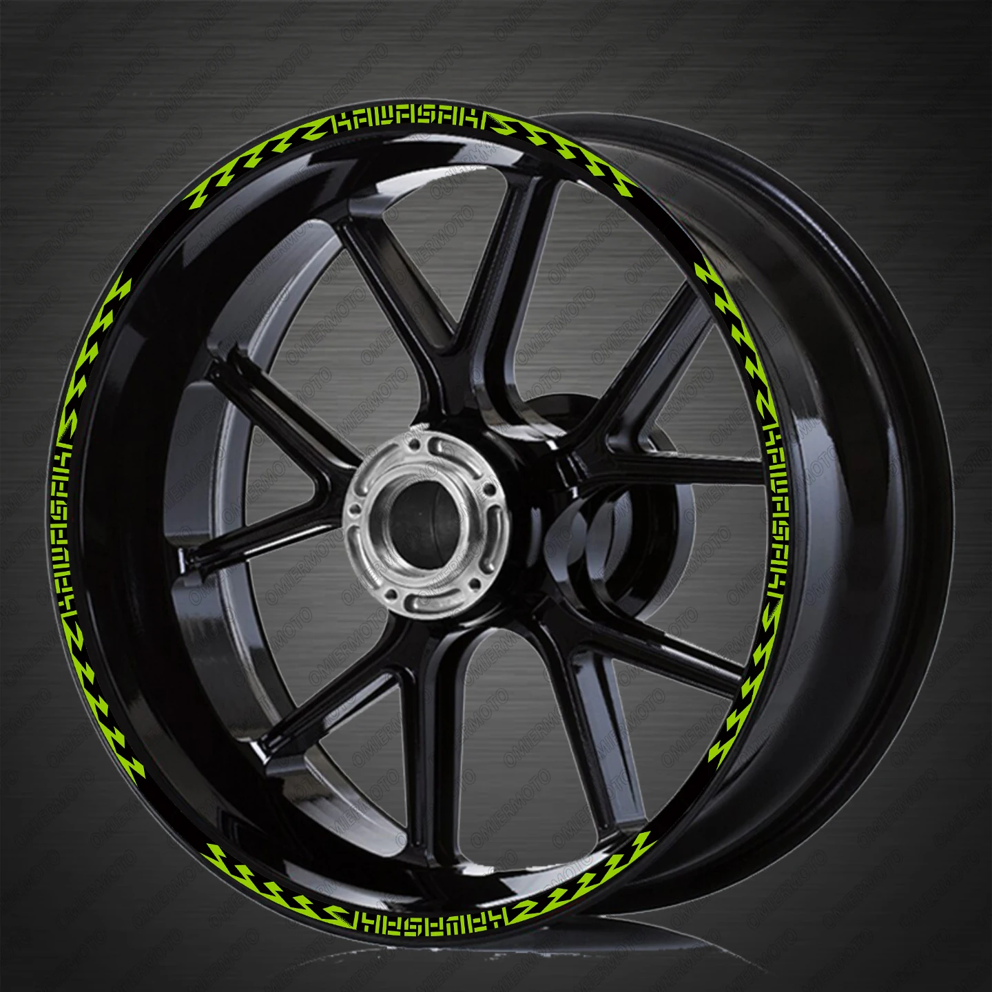 

17 inches Motorcycle Rim Wheel Hub Stickers Reflective Decals For Z1000 Z900 Z750 Z650 Z500 Z500 Z400