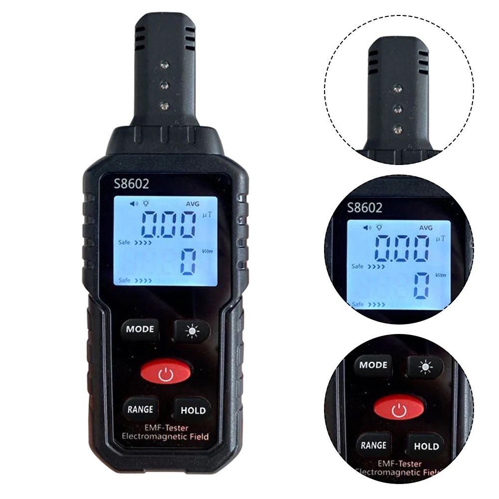 High Quality Brand New Radiation Detectors Radiometer Test Meters 3 In 1 Counter EMF 152x52x26.5mm Digital Radiation