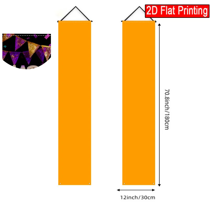 2D Flache 2-teilige Polyester-Banner zum 50. Geburtstag, Hergestellt 1976, Prost auf 50 Jahre, Hängende Kulisse für Tür- und Wanddekoration – Detail 6