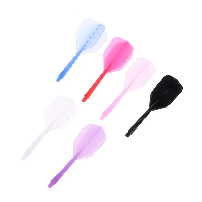 NEW 3Pcs 2BA Screw Soft Darts Transparent Darts Tail Anti-fall Durable Anti-falling Leaf Plastic Shafts Professional Darts