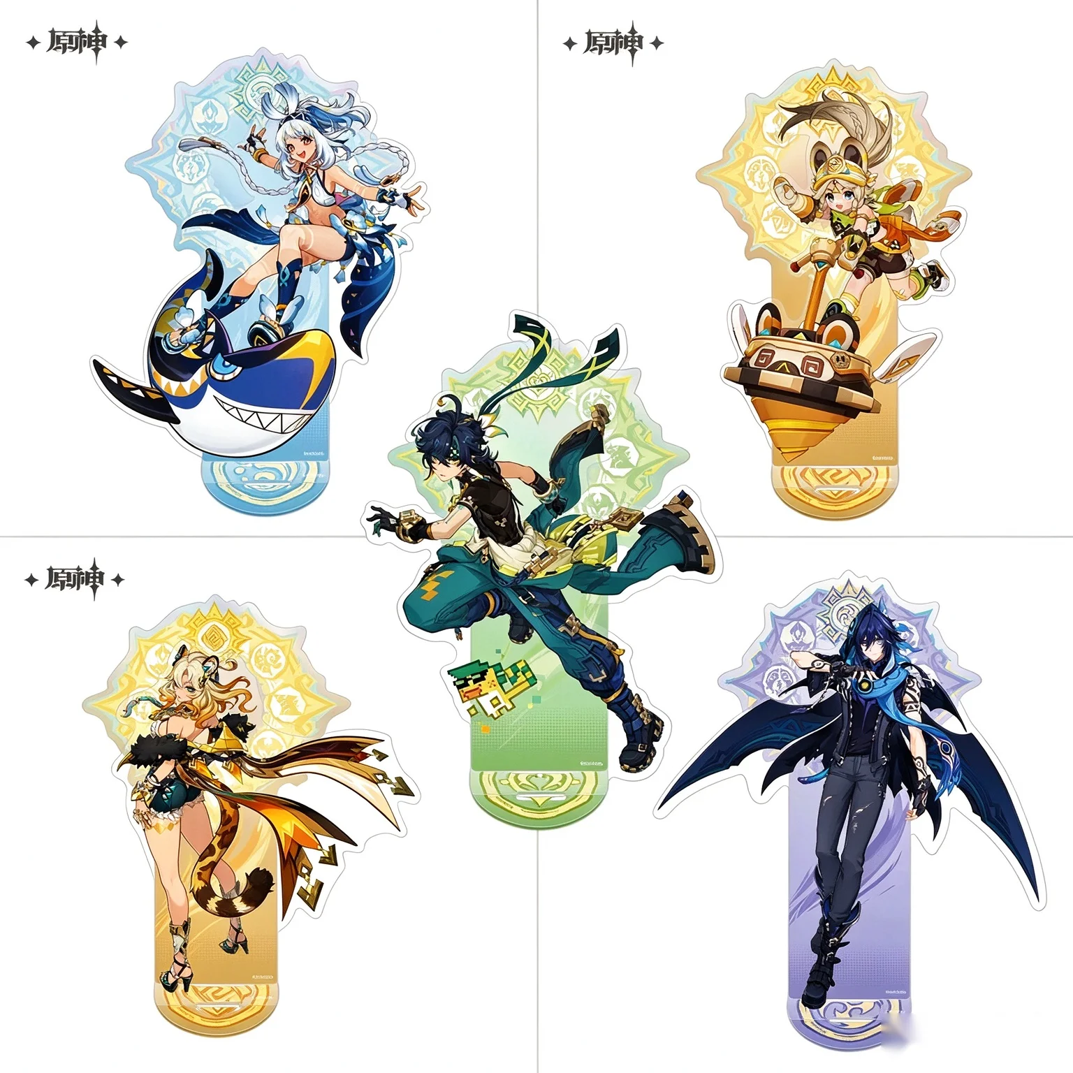 Genshin Impact Mualani Kachina Kinich Mihoyo Official Products Natlan Theme Series Acrylic Figure Stand Model Plate Ornament