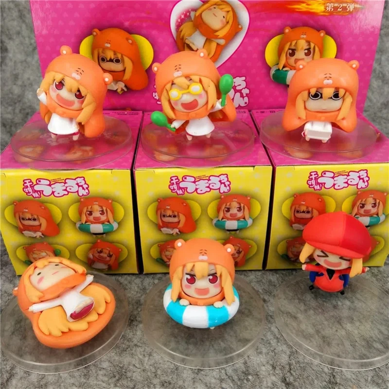 

6pcs/set Anime Himouto! Umaru-chan q-version Action Figure PVC Model Toys Doll Desk Decor Cake ornament Collectible Gift boxed