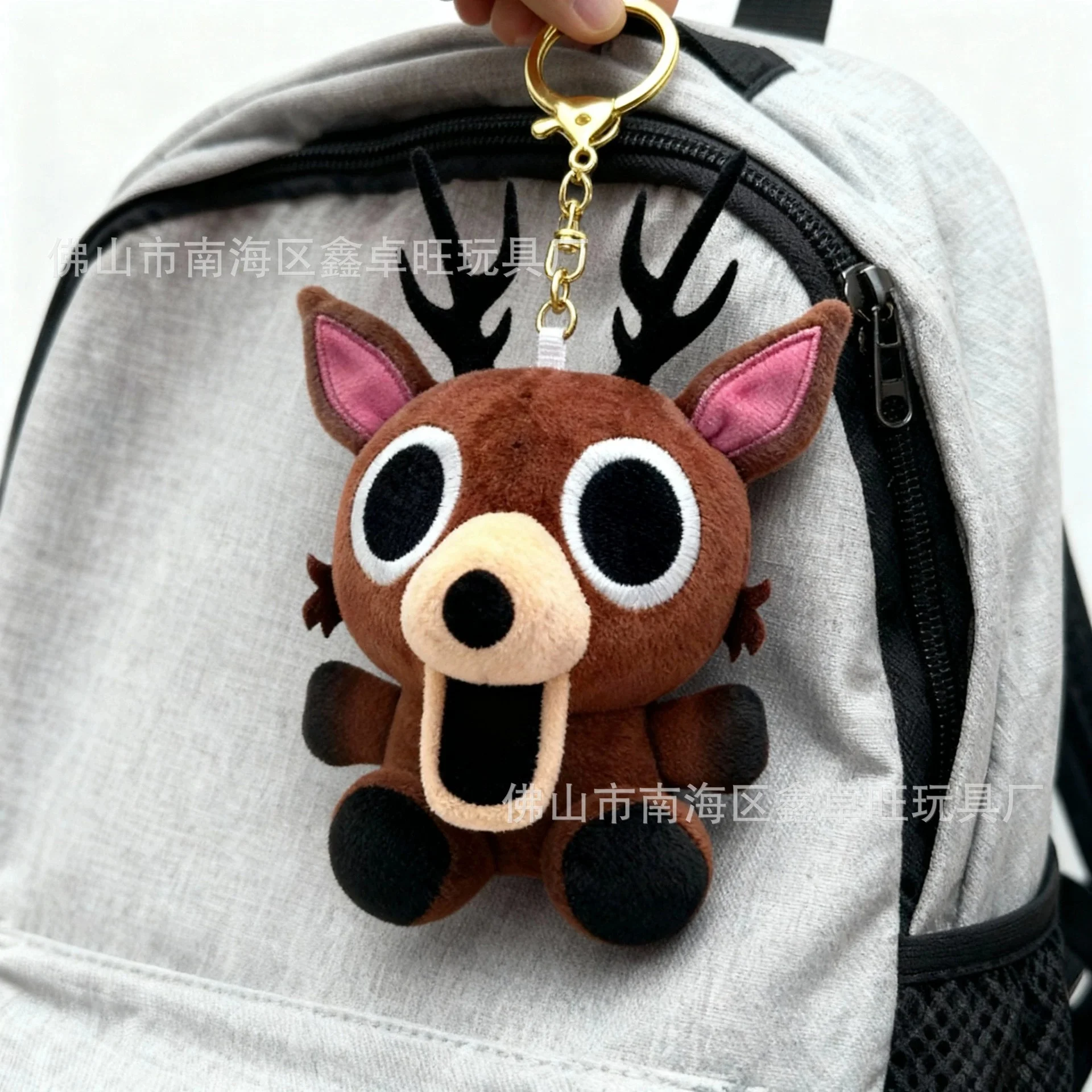 숲속의 99일 사슴 봉제 인형 영화 캐릭터 봉제 동물 사슴 열쇠고리 장난감 팬 생일 선물 어린이용 장난감 할로윈 선물
