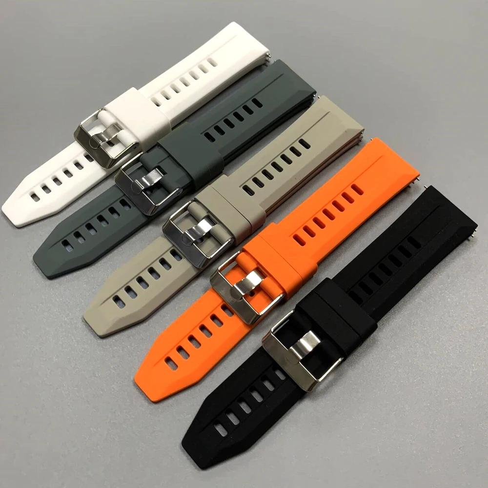 Bracelet de sport souple pour montre Realme S2 3 2 S Pro, 22mm, en Silicone, pour SUUNTO RUN RACE2 S, remplacement Correa