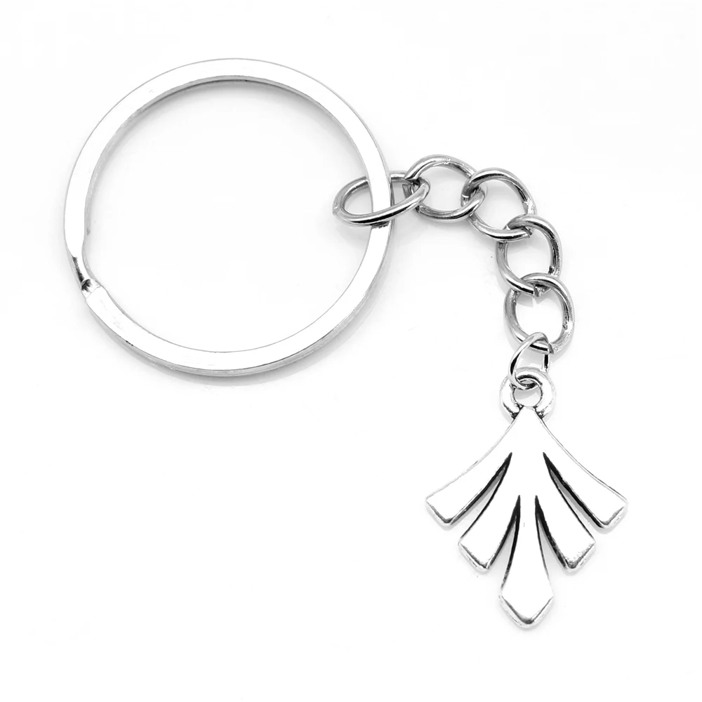 1 Piece 18x23mm Tree Leaves Personalised Keyring Newborn Gift