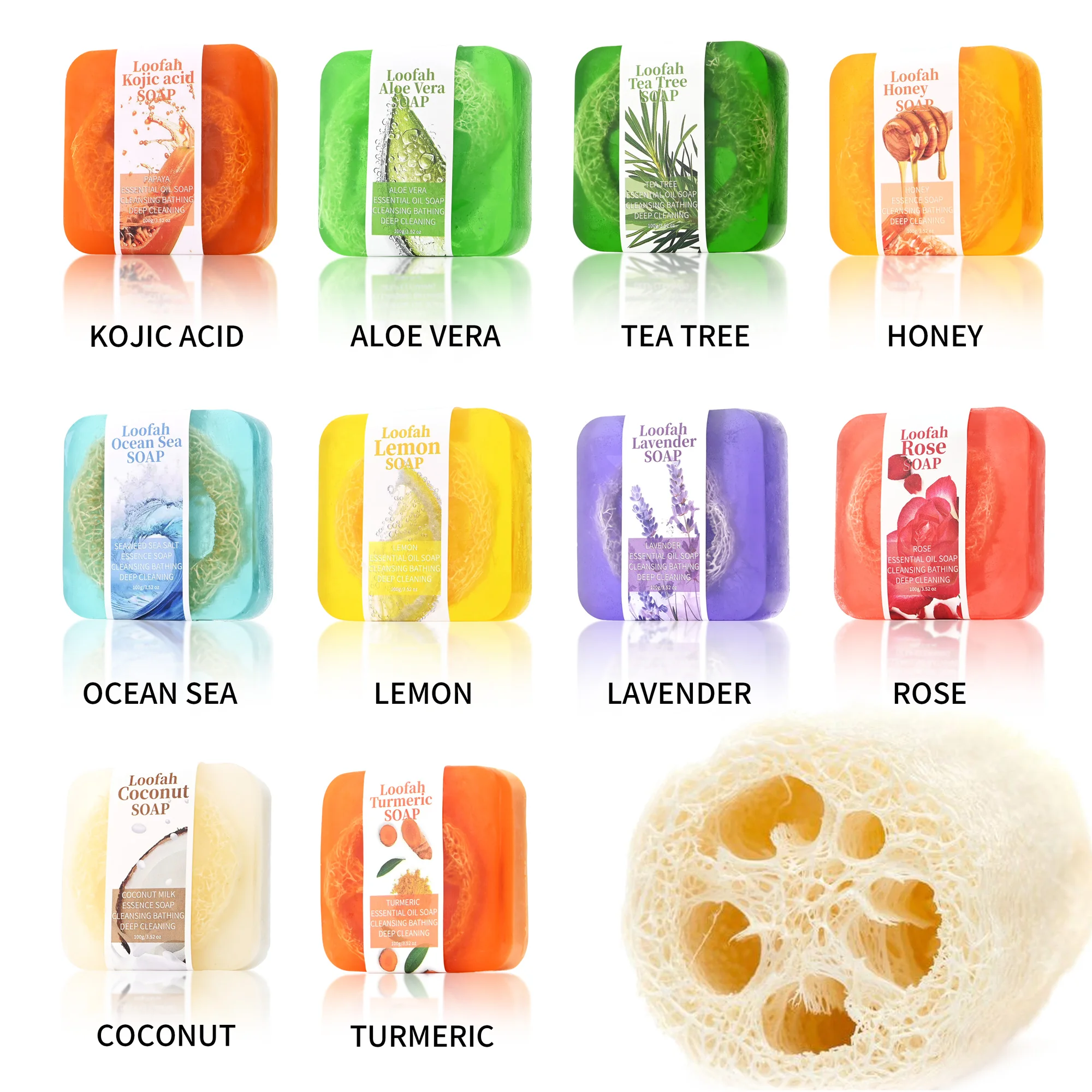 S+100g 허니 수세미 비누 수제 비누 엑스 폴리 에이 팅 목욕 스폰지 비누 스킨 라이트닝 수세미 꿀 비누