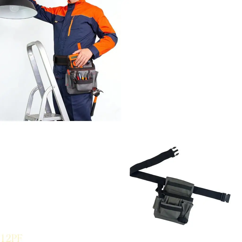 12PF Comfortable Adjustable Belt Waterproof Tool Waist Pack Feature Multiple Pockets For Extended Outdoor Use