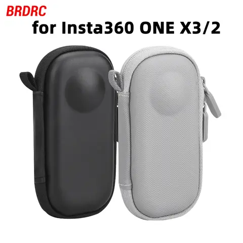 Hard Carrying Case for Insta360 X3 Mini Shell Box PU Protective Travel Bag for Insta 360 X2 Action Camera Accessory