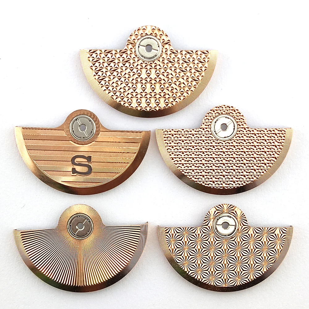 Four Styles Gold Oscillating Weight Rotor Fit NH34 NH35 4R Watch Movement Watch Replacement Rotor NH35 Watch Movement Metal Roto