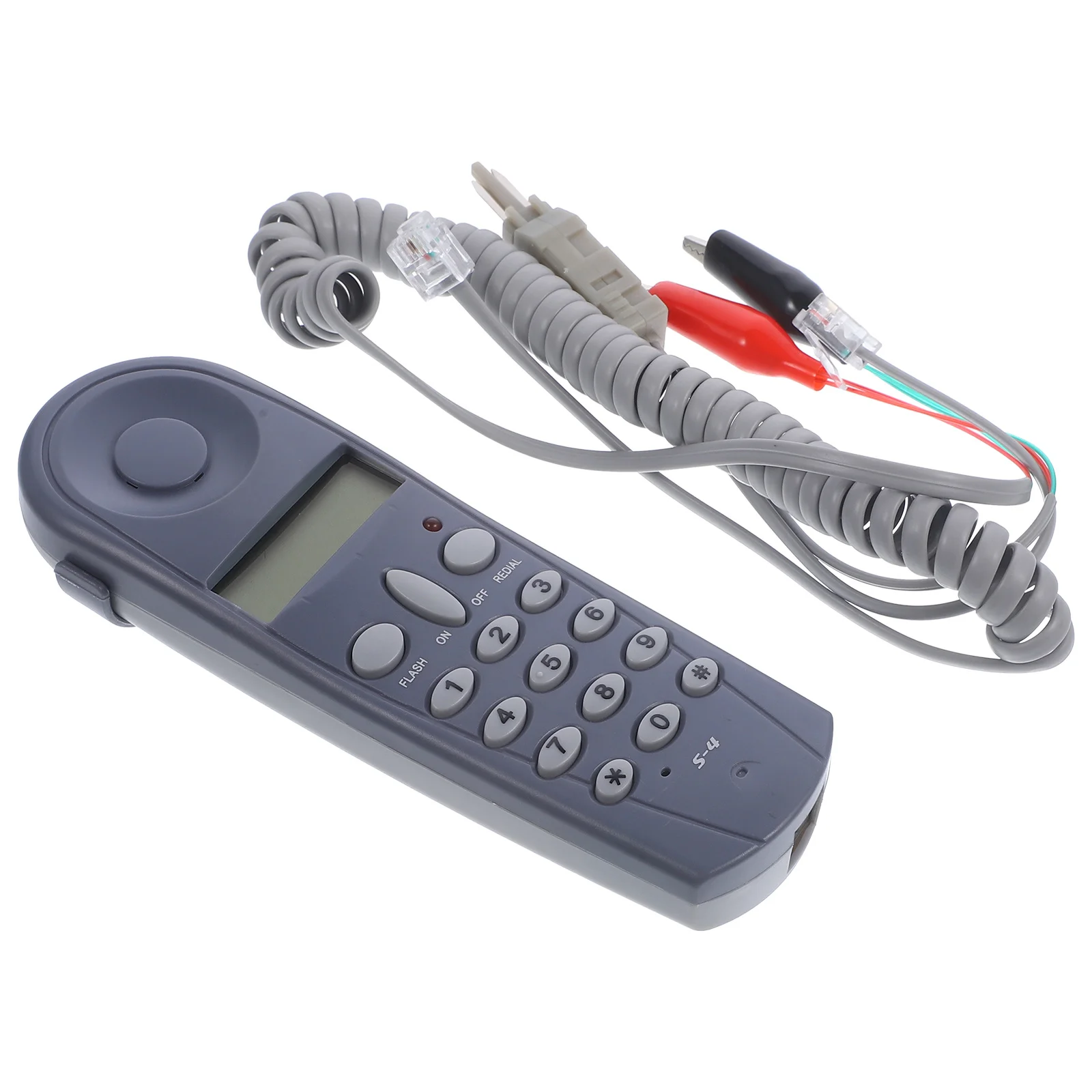 

1Set Phone Cord Tester Tool Professional Telephone Test Set Lightweight Wire Test Device for Network Cable Detection Office