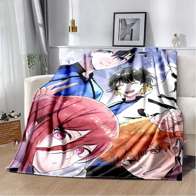 Fashion Anime Blanket Sofa Winter BLUE LOCK Warm Bed Fleece Custom Nap Home Fluffy Soft Blankets King Size Microfiber Bedding