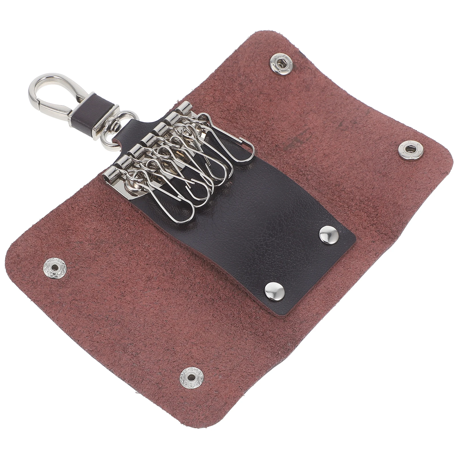 

Key Case Buttons Pouch Portable Retro Design Storage Bag Men Keys Man Waist Hanging