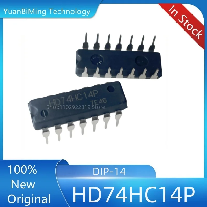 10pcs/lot HD74HC14P  DIP-14 100% New Original in stock