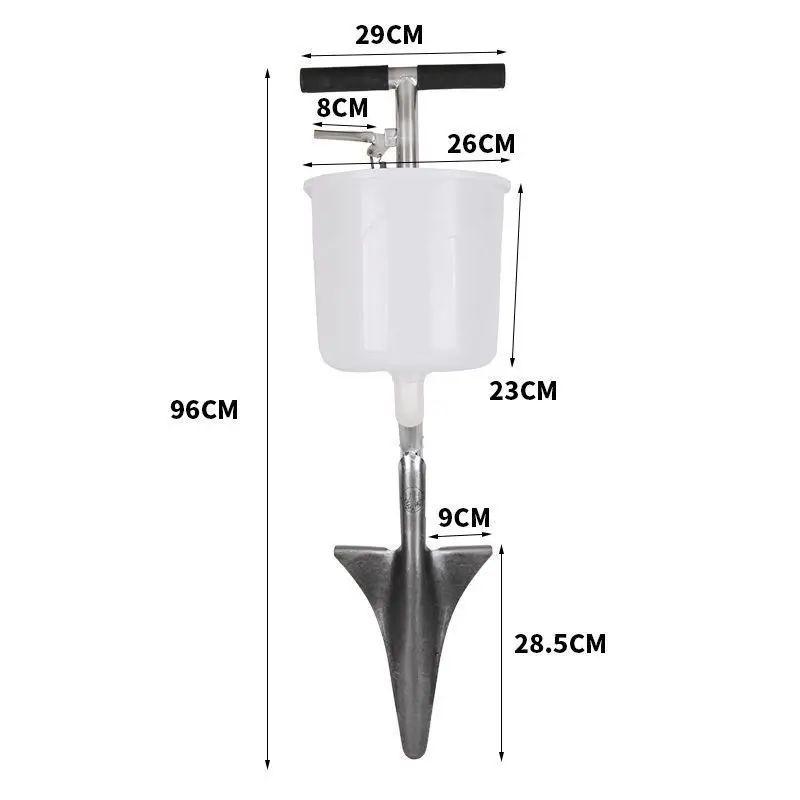 Fertilization small white bucket manual fertilization artificial topdressing corn topdressing device