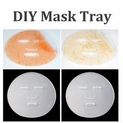 Silicone Facial Mask Plate Fruit Vegetable Mask Machine Maker Reuseable Mask Mold Tray Mask Making DIY Tool Clear 1pcs