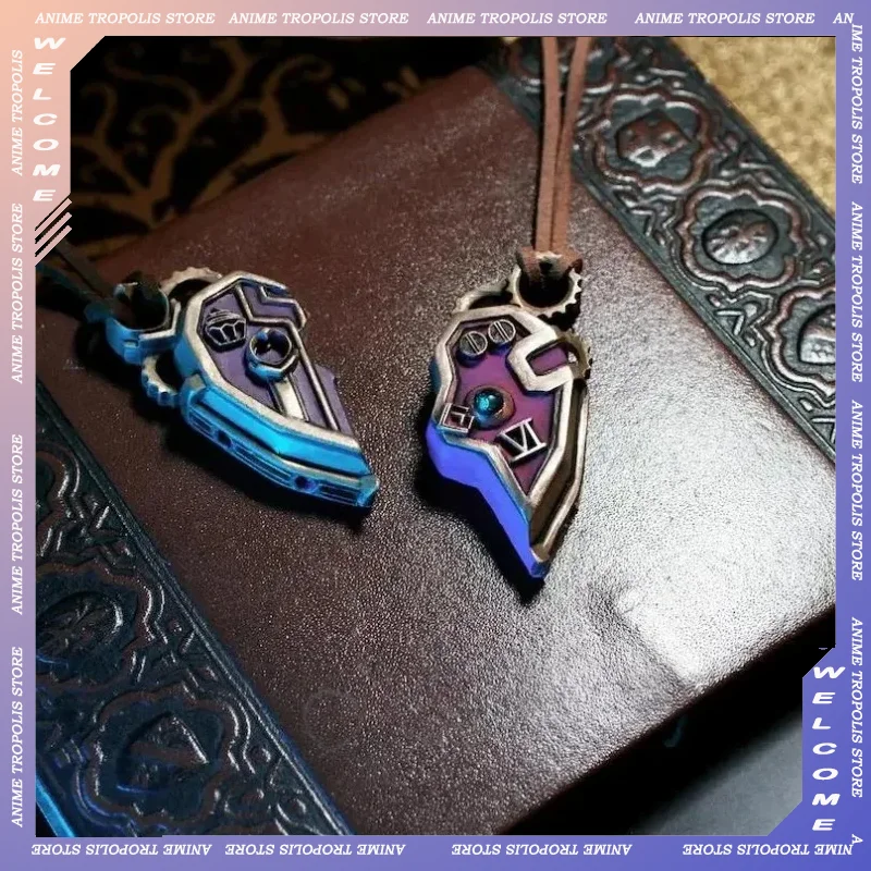 League of Legends Necklace Vi The Piltover Enforcer Caitlyn Kiramman Pendant Women Ornament Gifts Couples Necklace Accessories