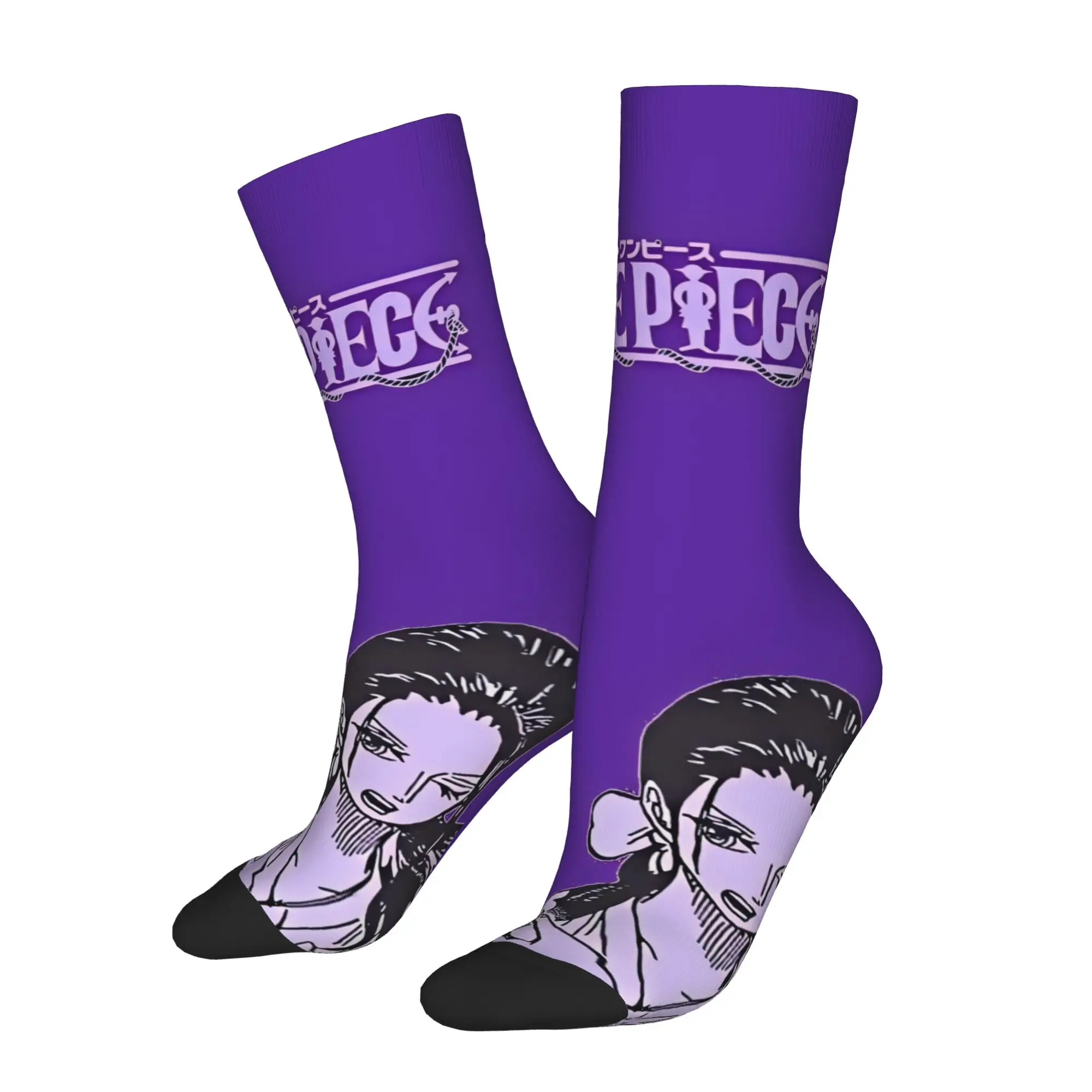Funny Sock One Piece Nico Robin 1 Hip Hop Seamless Pattern Printed Men Socks Casual Men's Socks