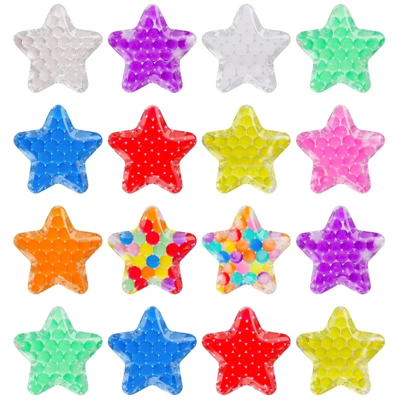 15PCS Zintuiglijke Stress Ballen Vijfpuntige Ster Druif Bal Fidget Speelgoed Volwassenen Kids Pentagram Squeeze Bal Zintuiglijke Speelgoed Feestartikelen
