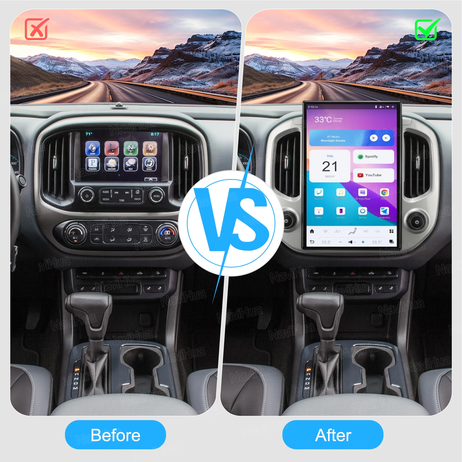 

14.4" Tesla Style Android Car Radio For Chevrolet Colorado GMC Canyon 2014 2018 Multimedia GPS Navigation Carplay Auto Head Unit