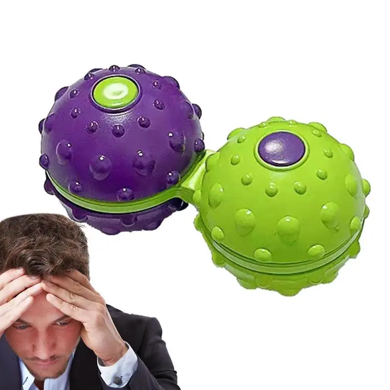 

Massage Gyro Ball Finger Toys Decompressions Ball Fidget Toys Stress Relief Sensory Hand Rotating Massage Ball Antistress Toys