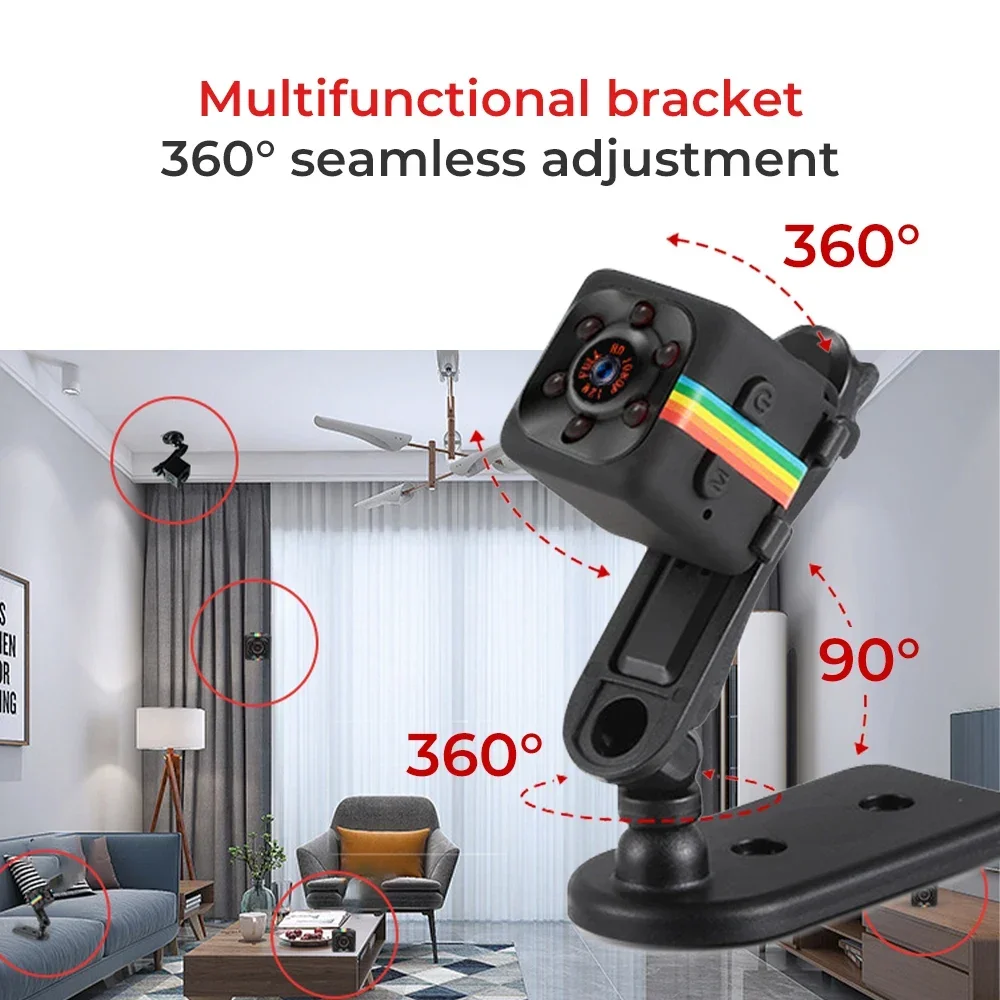 SQ11 camera 1080P 2MP Surveillance Camera Sports Record Monitor Camcorders Video Protection Remote Surveillance Smart HomeSQ11 1