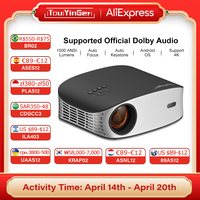 Touyinger ET32 1500ANSI Full HD 4K Projector  5G WIFI Home theater Media Video Player Smart Beamer