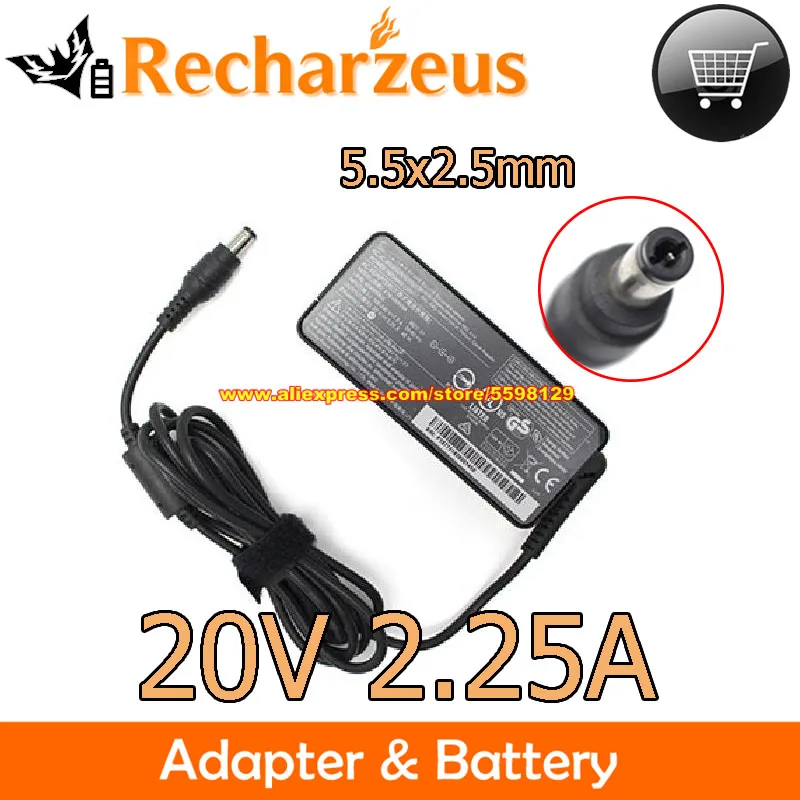 Genuine 20V 2.25A 45W Chicony Power Supply A16-045N3A Ac Adapter A045R062L For ALTERNATE 14U1134 Laptop Charger 5.5x2.5mm