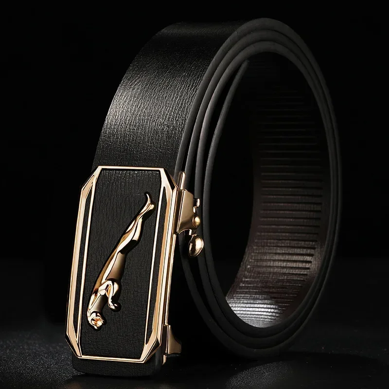 

MODX New product Belt men's leather toothless automatic buckle cowhide belt men's business casual Belt free shipping