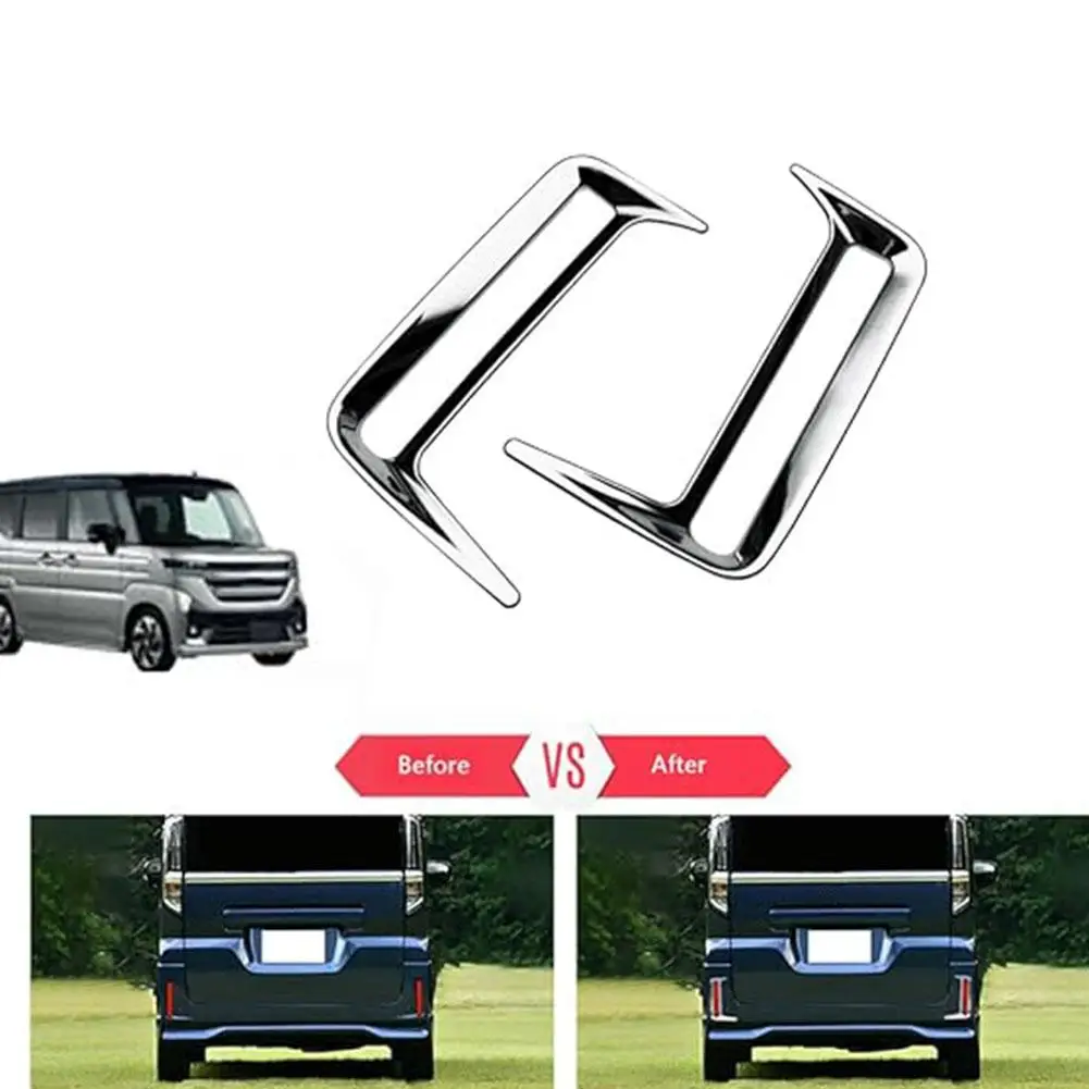 For Suzuki Spacia Custom 2024 Model Car Bumper Electroplating Styling Lamp Cover Eyebrow Strip Fog Car Accessories Decorati U8O9