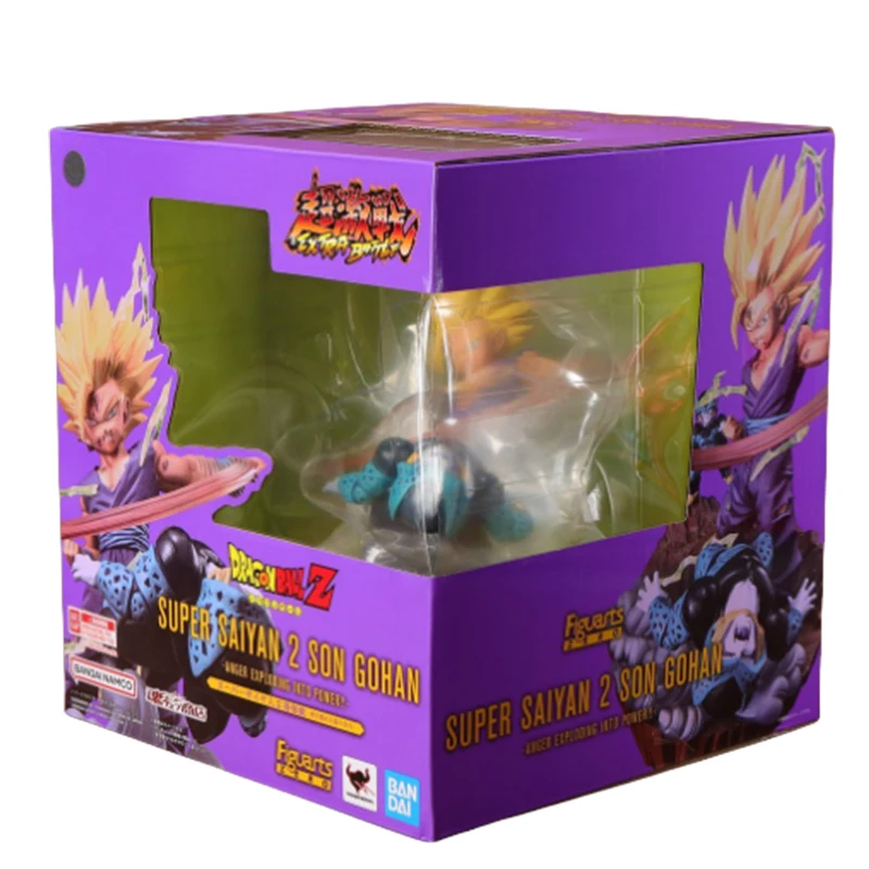 Original Genuine Bandai Anime Dragon Ball Figuarts ZERO EXTRA BATTLE SUPER SAIYAN 2 SON GOHAN Model Toys Action Figure Gifts Boy