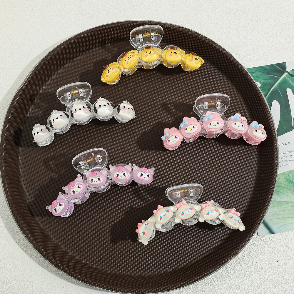 1 шт., милый коготь для волос Sanrio, многофункциональный аксессуар для волос, коготь для волос