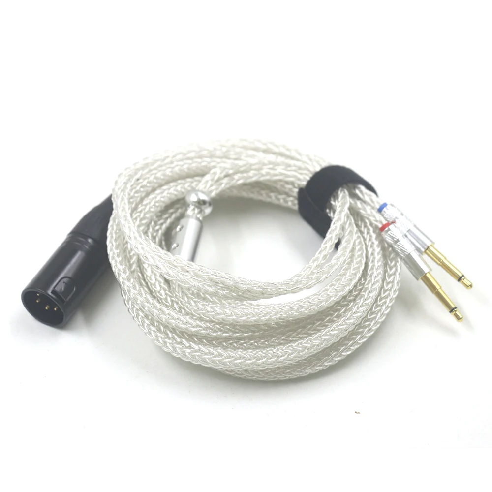 16 Core Pure Silver OCC Earphone Cable Upgrade Balanced XLR 2.5/4.4mm For Final Audio D8000 Pro D7000 Headphone