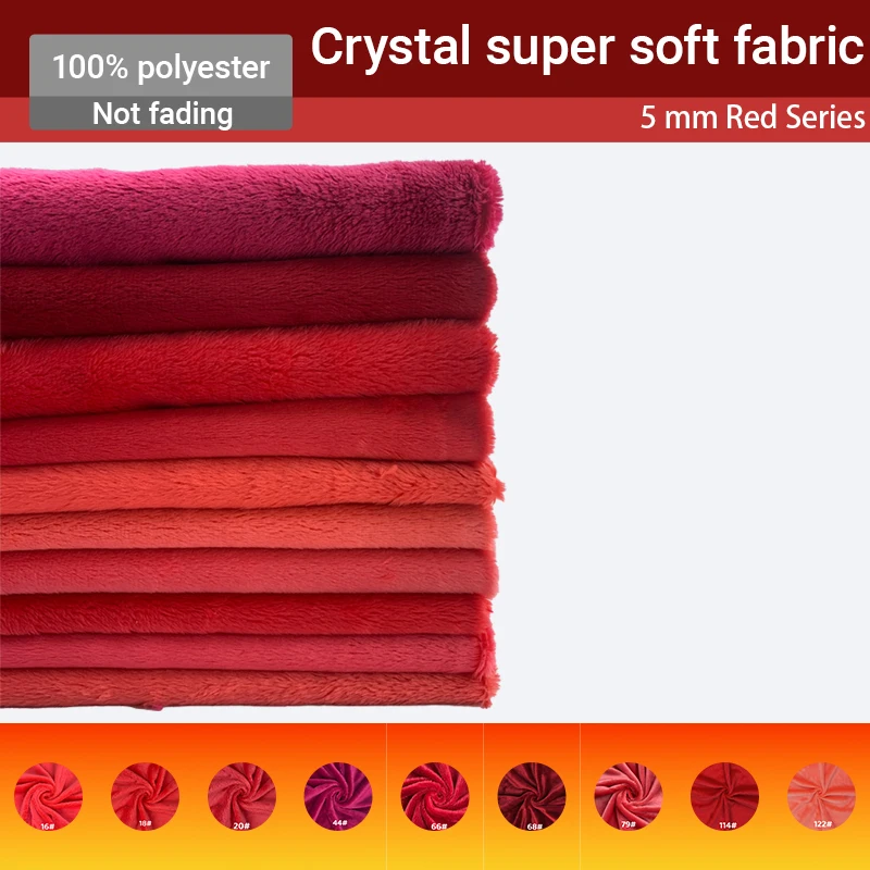 

5mm Ultra Soft Mink Short Plush Fabric 150x50cm Artificial Fur Polyester Fiber Fabric DIY Clothing Plush Doll Cloth Doll Hair