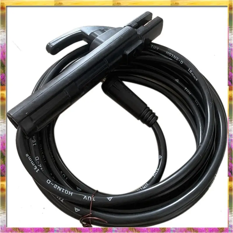 Must Have 5M Welding Accessories For Welding Electrode Holder 200Amp Manual MMA Arc Welding 10-25Mm Connector And Lead Cable