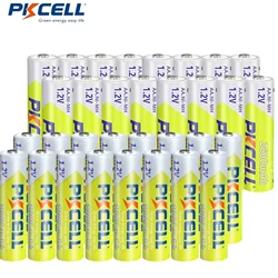 Pkcell 32 Sets Oplaadbare Aa Aaa Batterijen Combo 16 Tellingen 2600Mah Aa Batterijen En 16 Tellingen 1000Mah Aaa Oplaadbare Batterij