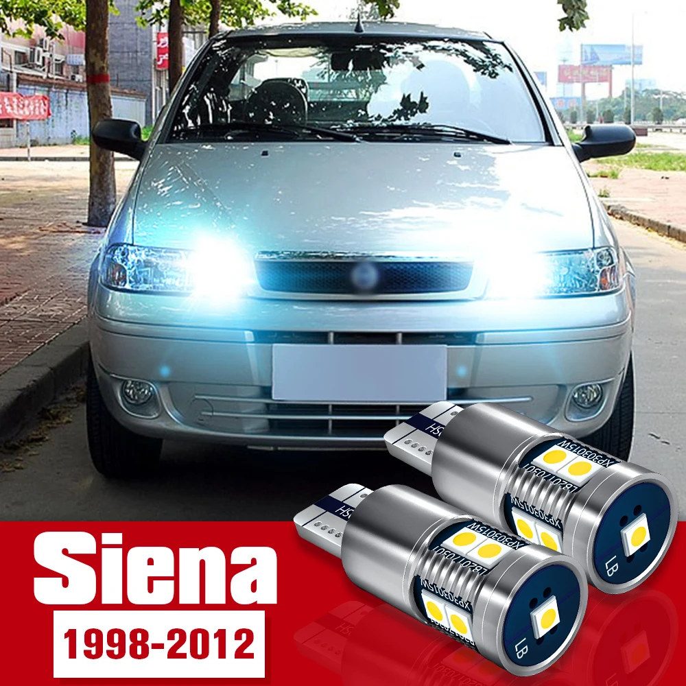 2x LED Accessories Parking Light Bulb Clearance Lamp For Fiat Siena 1998-2012 2002 2003 2004 2005 2006 2007 2008 2009 2010 2011