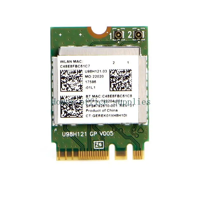K43B IEEE 802.11agn WiFi NGFF สำหรับ M.2 อินเทอร์เฟซ 867Mbps WiFi Adapter สำหรับ สำหรับ PCs-NGFF การ์ด Wi-Fi สำหรับ