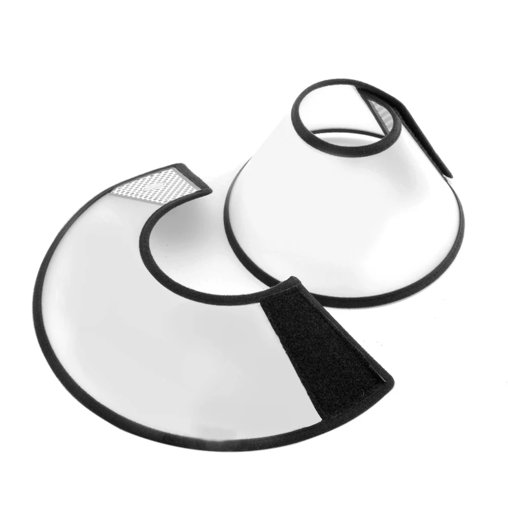 البلاستيك الكلب مخروط طوق شفافة الانتعاش E-طوق مكافحة لدغة لعق الحيوانات الأليفة واقية درع عملي للكلاب الصغيرة والمتوسطة والكبيرة