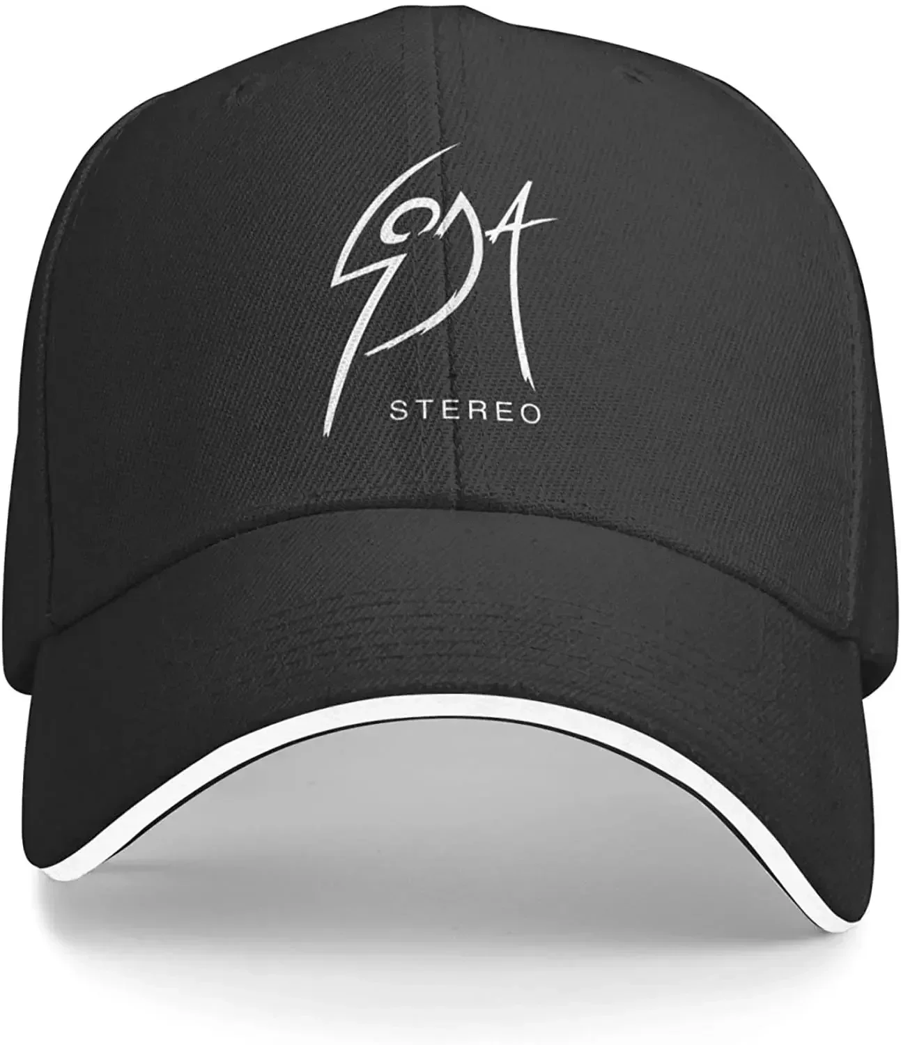 Soda Stereo Classic Sandwich Hat Trucker Dad Hat Negro